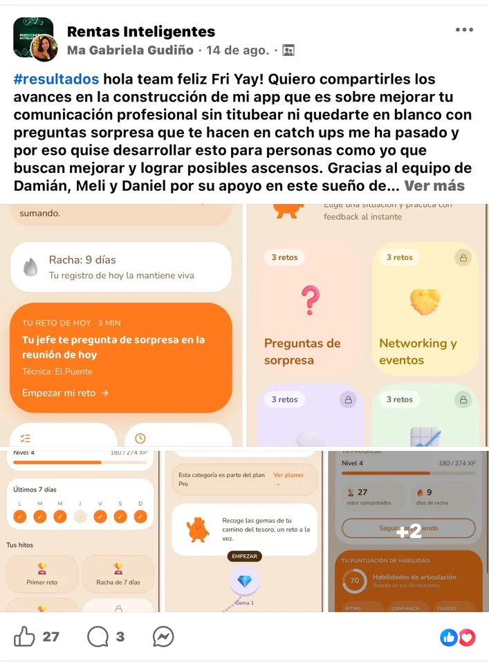 Testimonio: app para mejorar la comunicación profesional